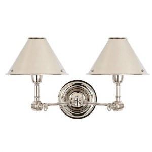 Anette Double Sconce Nickel