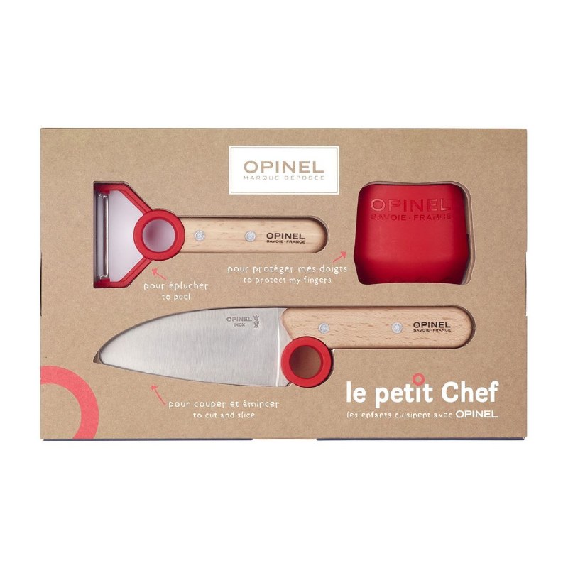 Opinel le Petit Chef Set w/ Knife, Guard & Peeler