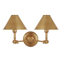Anette Double Sconce Brass