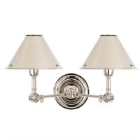 Anette Double Sconce Nickel