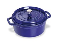 STAUB Cocotte 4qt Round Blue