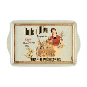 Metal Huile d' Olive Tray