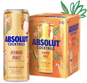 ABSOLUT MANGO MULE 4PK