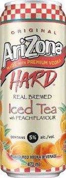 ARIZONA HARD PEACH TEA 22OZ