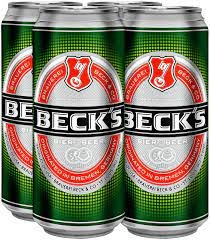 BECKS 16OZ CAN 4PK