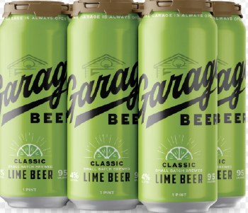 GARAGE BEER LIME 6PK CAN