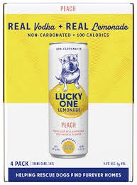LUCKY ONE PEACH LEMONADE 4PK