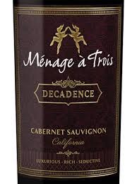 Menage a Trois Cab Sauv Dcdnt