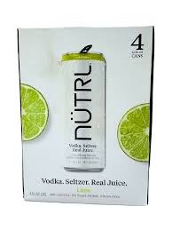 NUTRL LIME VODKA 4PK