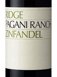 Ridge Zinfandel Pagani Ranch
