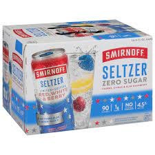 SMIRNOFF VRTY  ZERO SUGAR 12PK