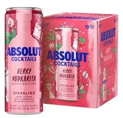 ABSOLUT BERRY VODKARITA 4PK