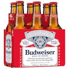 BUD 12OZ 6PK BTL