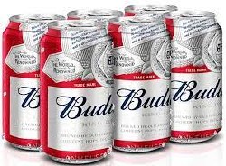 BUD 12OZ 6PK CAN