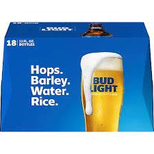 BUD LIGHT 12OZ 18PK BTL