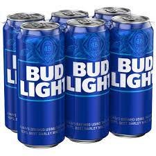 BUD LIGHT 16OZ 6PK CAN