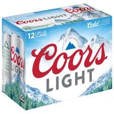 COORS LIGHT 12PK CAN