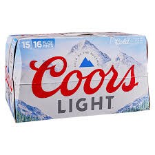 COORS LIGHT ALUMINUM 15PK