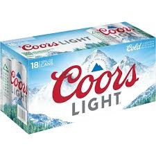 COORS LIGHT 18PK CAN