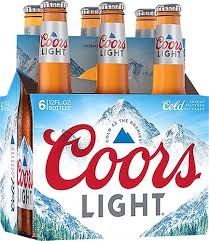 COORS LIGHT 12OZ 6PK BTL