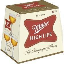 MILLER HIGH LIFE 12PK BTL