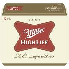 MILLER HIGH LIFE 12PK CAN