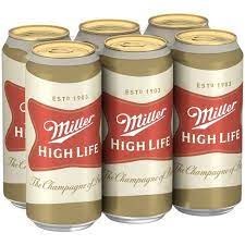 MILLER HIGH LIFE 6PK CAN