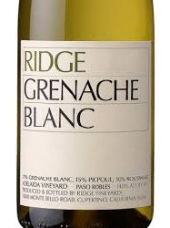Ridge Grenache Blanc
