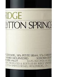 Ridge Zinfandel Lytton Springs