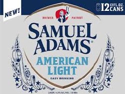 SAM ADAMS AMERICAN LIGHT 12PK