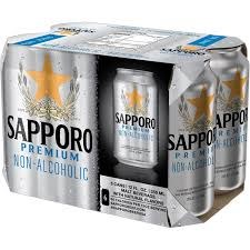 SAPPORO NON ALCOHOL 6PK CAN