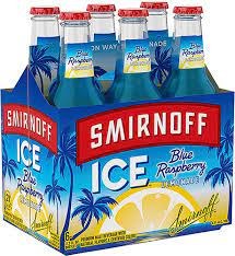 SMIRNOFF BLUE RASPBERRY 6PK