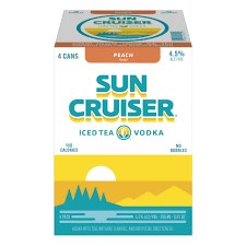 SUN CRUISER PEACH TEA 4PK