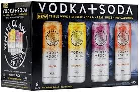 WHITE CLAW VRTY VODKA SODA 8PK