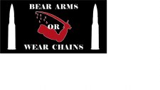 Bumper Sticker: Arms or Chains