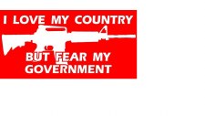Bumper Sticker Love My Country