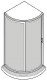 SHOWER,34" ROUND KIT