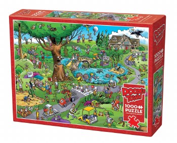 Cobble Hill 1000pc Doodle Town Par For The Course