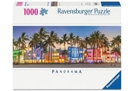 Ravenburger 1000pc Panorama Night Glow On Ocean Drive