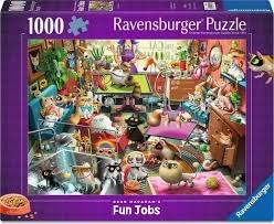 Ravensburger 1000pc Fun Jobs The Cat Groomer