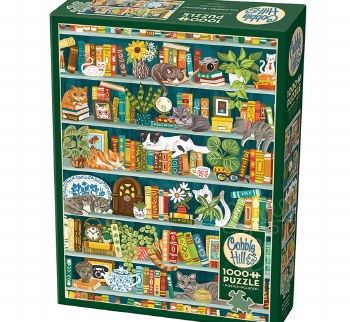 Cobble Hill 1000pc The Purrfect Bookshelf
