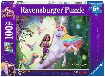 Ravensburger 100pc Xxl Unicorn Acadamy Sophia And Wildstar