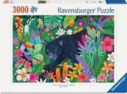 Ravensburger 3000pc Panther In Flowery Jungle