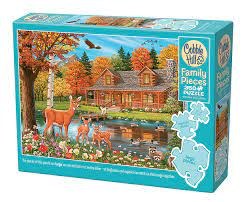 Cobble Hill 350pc Family Cottage Pond