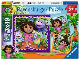 Ravensburger 3x49pc Dora The Explorer Ready To Explore