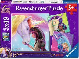 Ravensburger 3x49pc Unicorn Acadamy