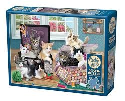 Cobblehill 500pc Crafty Kittens