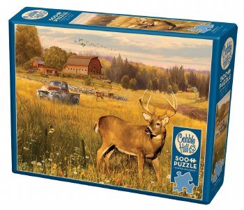 Cobble Hill 500pc Deer Field 85078
