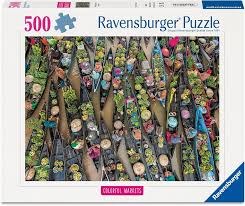Ravensburger 500pc Colorful Markets Floating Market Indo