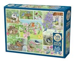 Cobble Hill 500pc Garden Birds In Spring